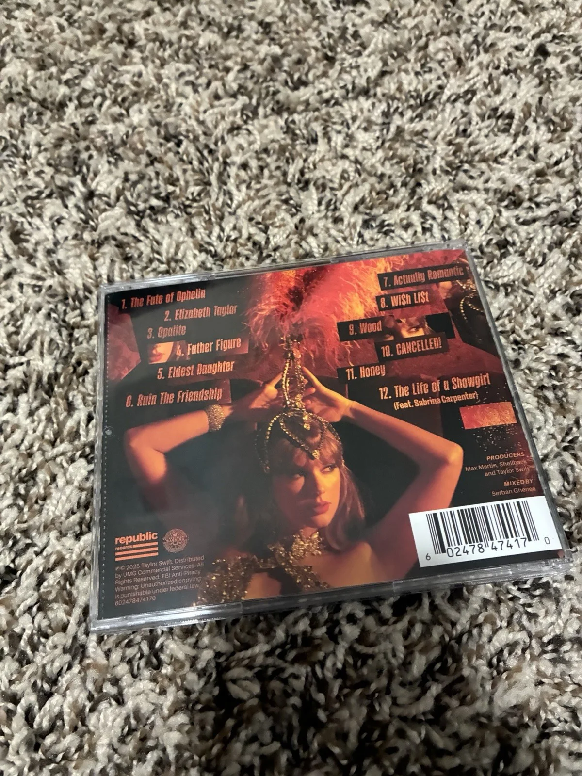 The Life of a Showgirl Signed CD - Taylor Swift, изображение 3