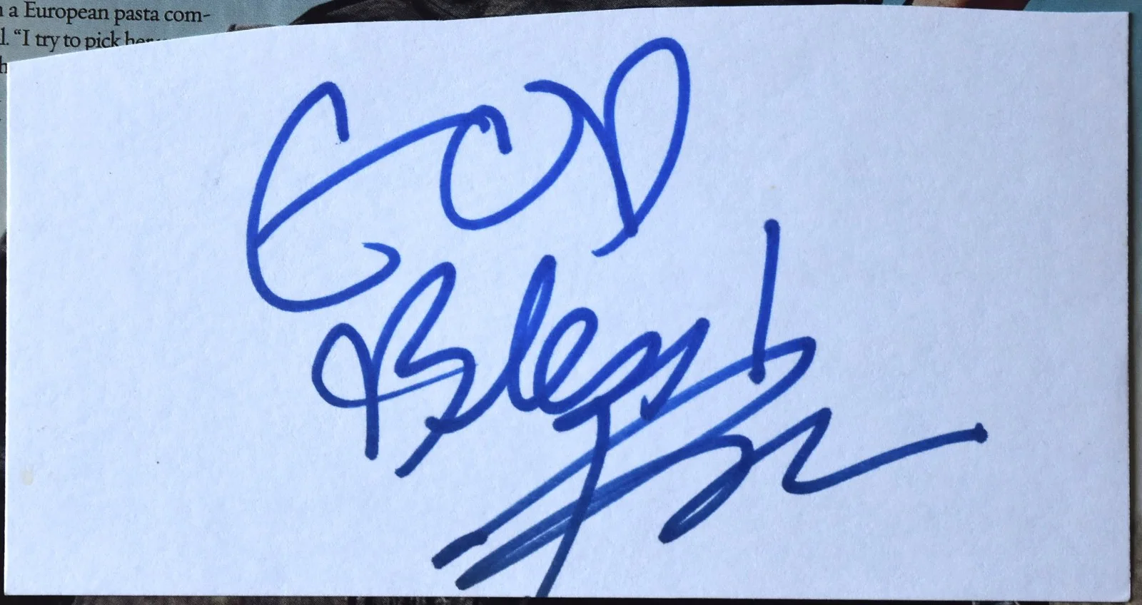 Rick Yune Hand Signed Card, image 2