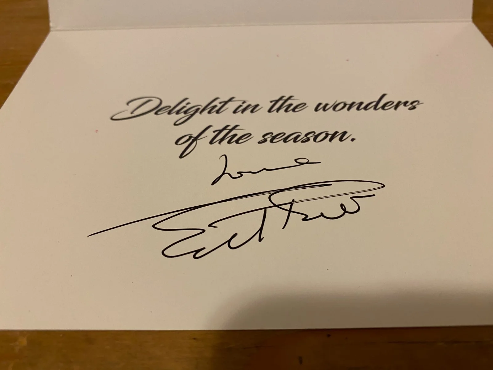 ENGELBERT HUMPERDINCK Signed Christmas Card (2021), image 3