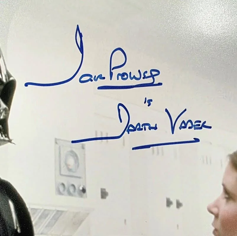 Dave Prowse signed "Darth Vader" 11x14 Photo Star Wars autograph ~ BAS Beckett, изображение 2