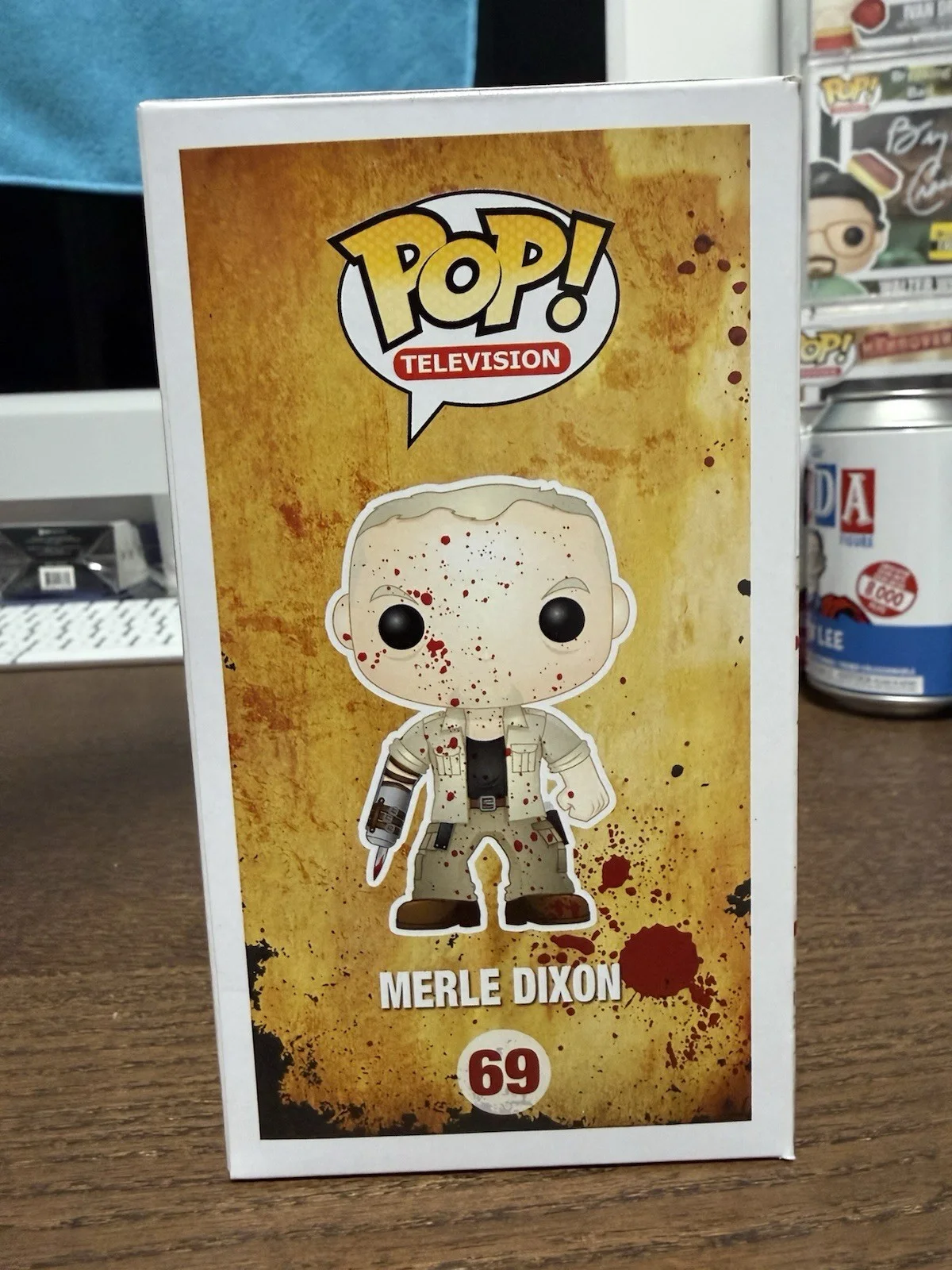 Michael Rooker Signed Merle Dixon Funko Pop #69 COA The Walking Dead Limited, image 4