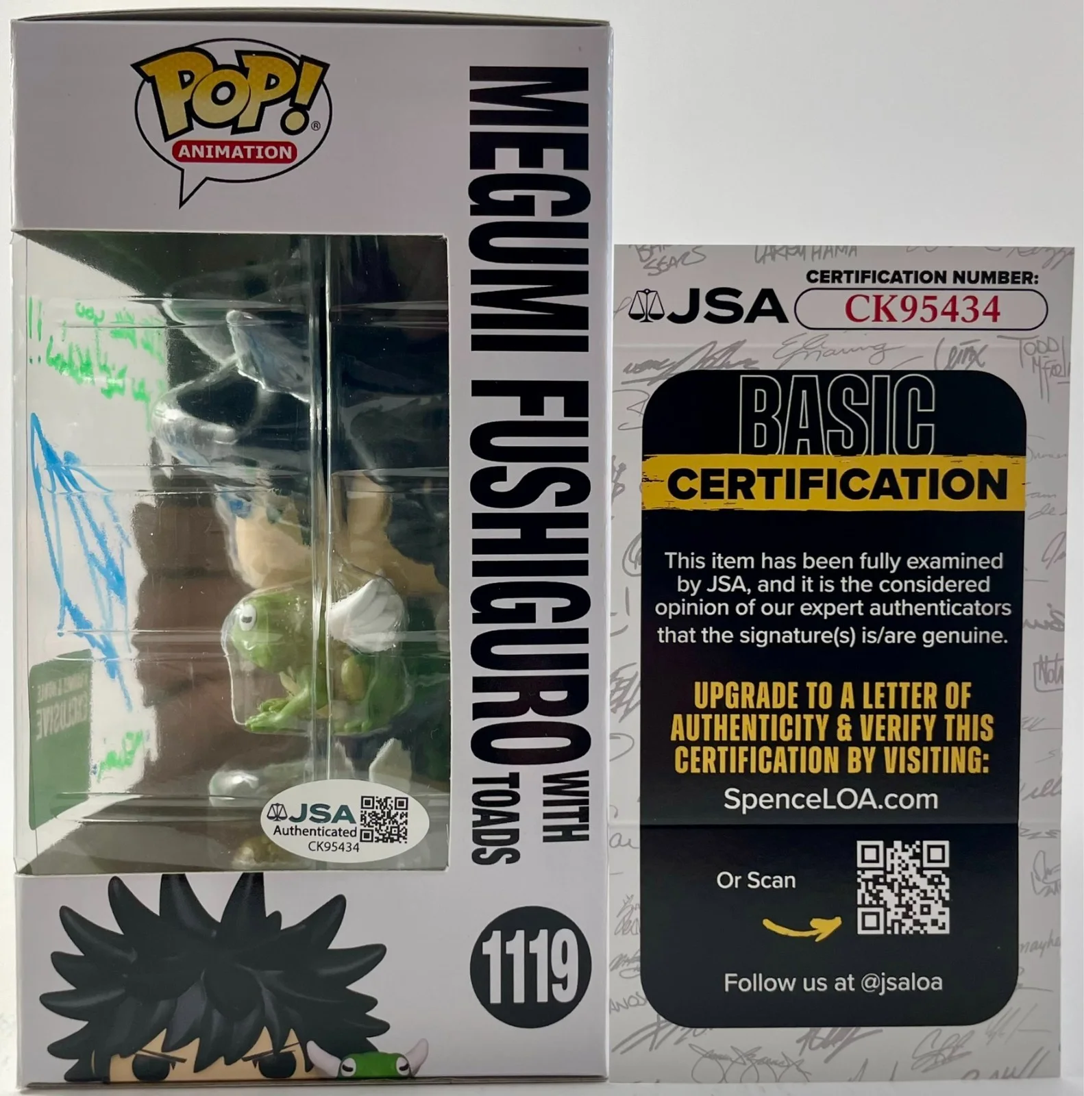 Robbie Daymond — Robbie Daymond Signed JuJuTsu Kaisen Megumi Fushiguro B&N Exc Funko POP! JSA COA, изображение 3