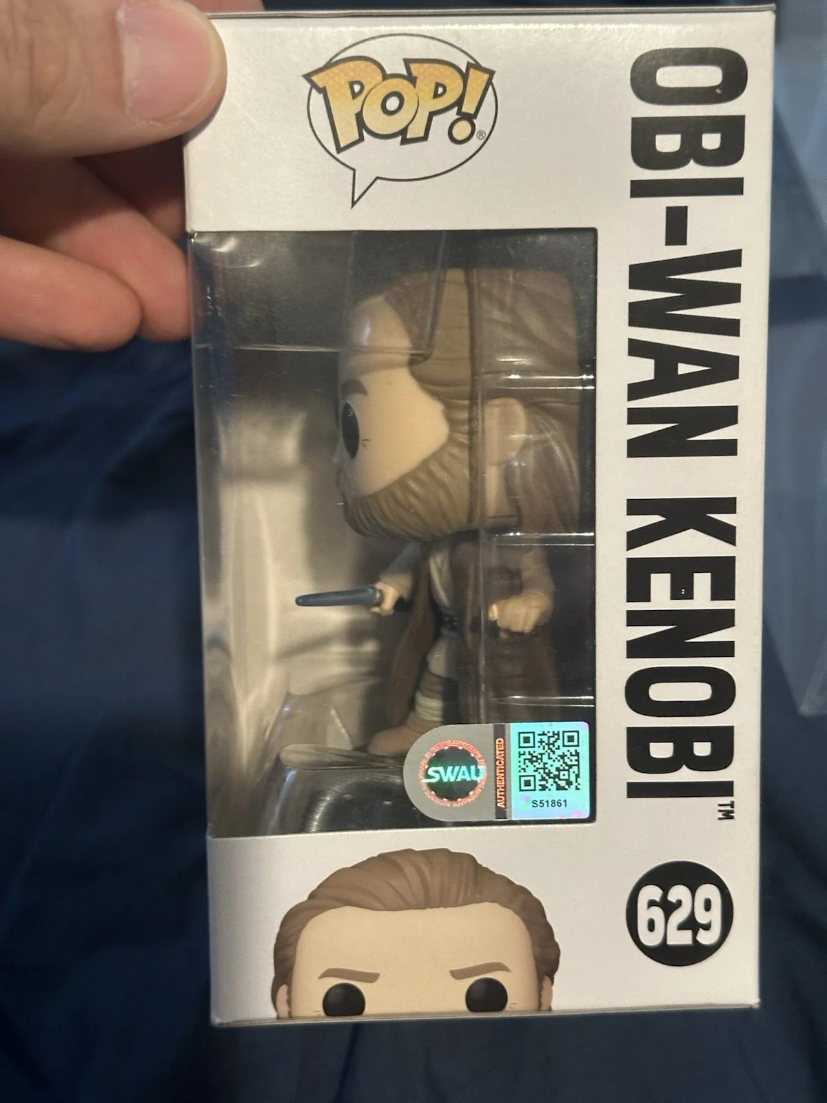 Ewan Mcgreger — Ewan Mcgregor Obi-Wan Kenobi Signed Funko Pop #629 SWAU Authentic Autograph, изображение 3