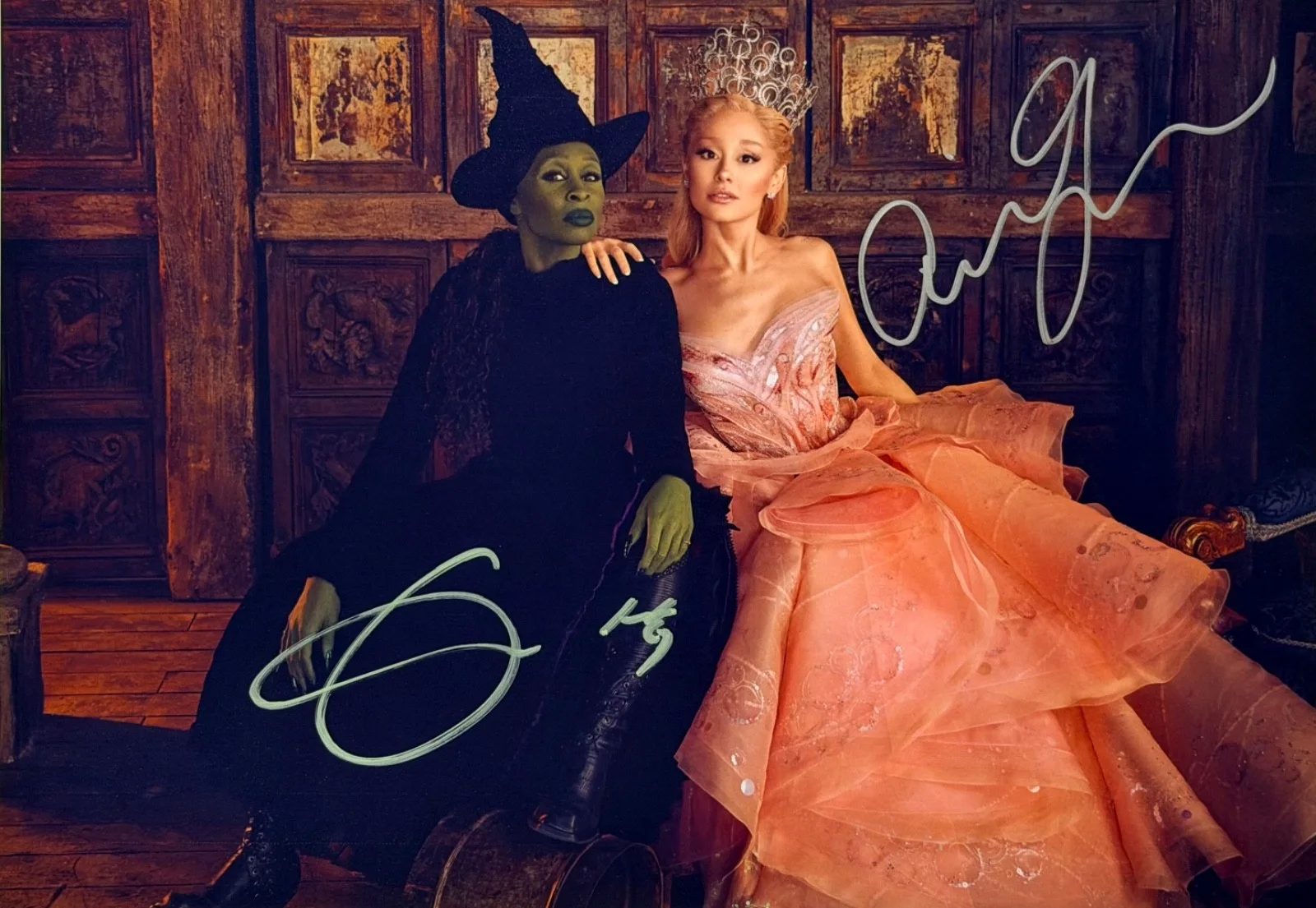 Ariana Grande, Cynthia Erivo — Ariana Grande Cynthia Erivo Signed 8x11.5 Wicked Photo Autograph COA