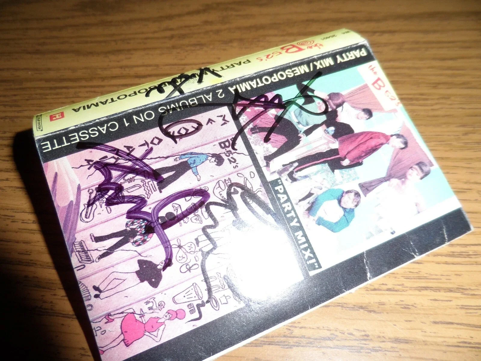 THE B-52'S AUTHENTIC AUTOGRAPHED/SIGNED CASSETTEE--FRED SCHNEIDER + 3, image 3