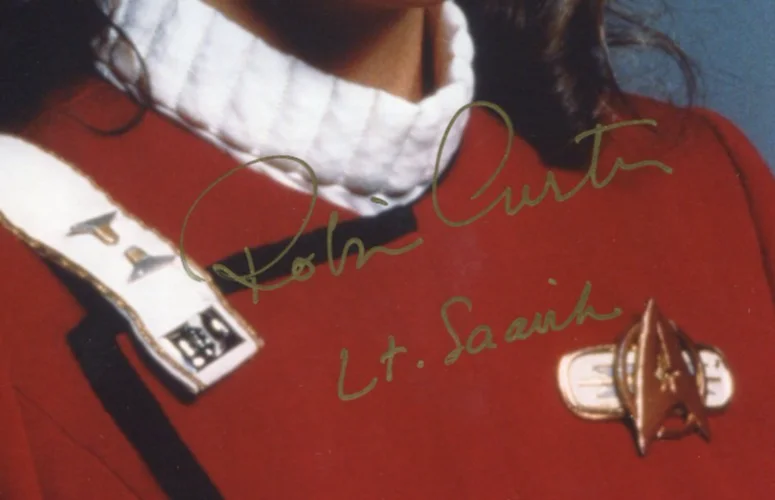 Tim Russ — ROBIN CURTIS - Lt. Saavik - Star Trek IV - SIGNED 8x10 photo - Authentic!, image 2
