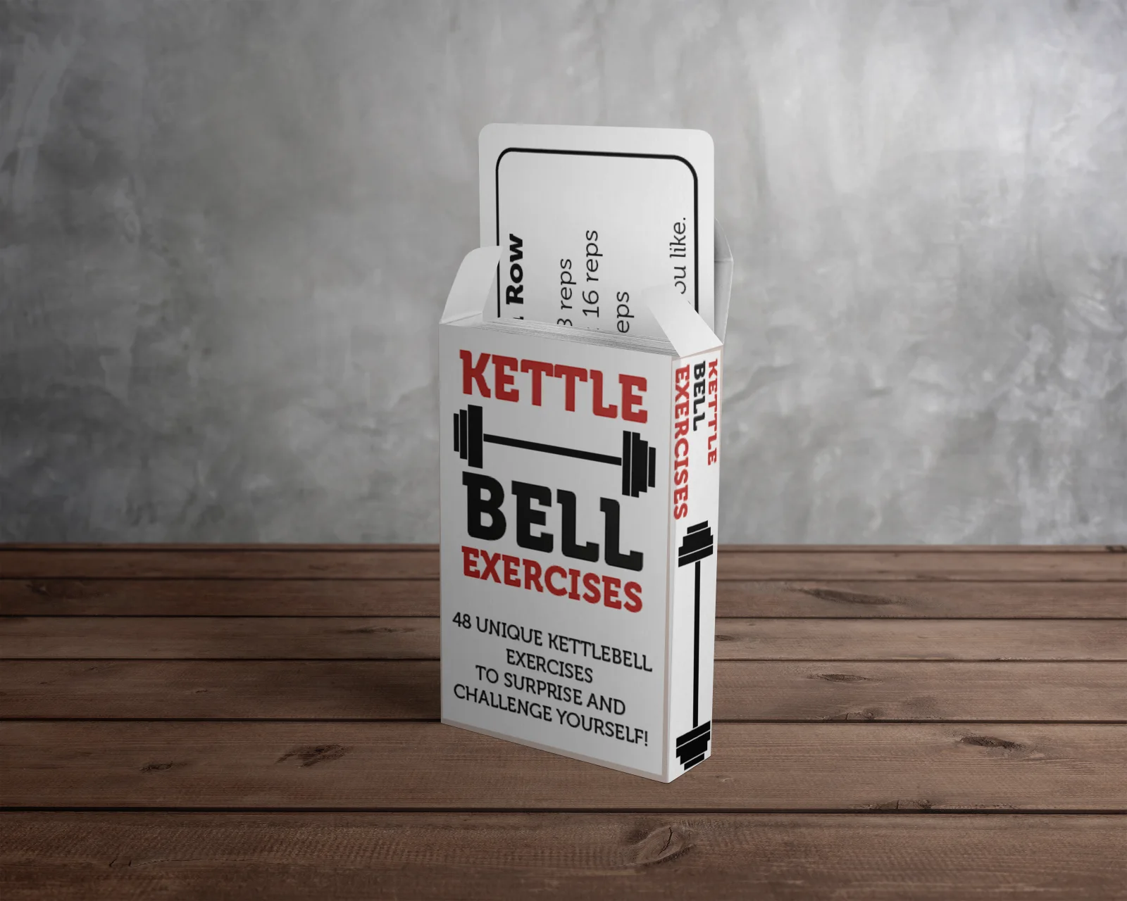 Kettlebell Exercise Cards – 48 Workout Deck Home Gym Fitness Training, image 3