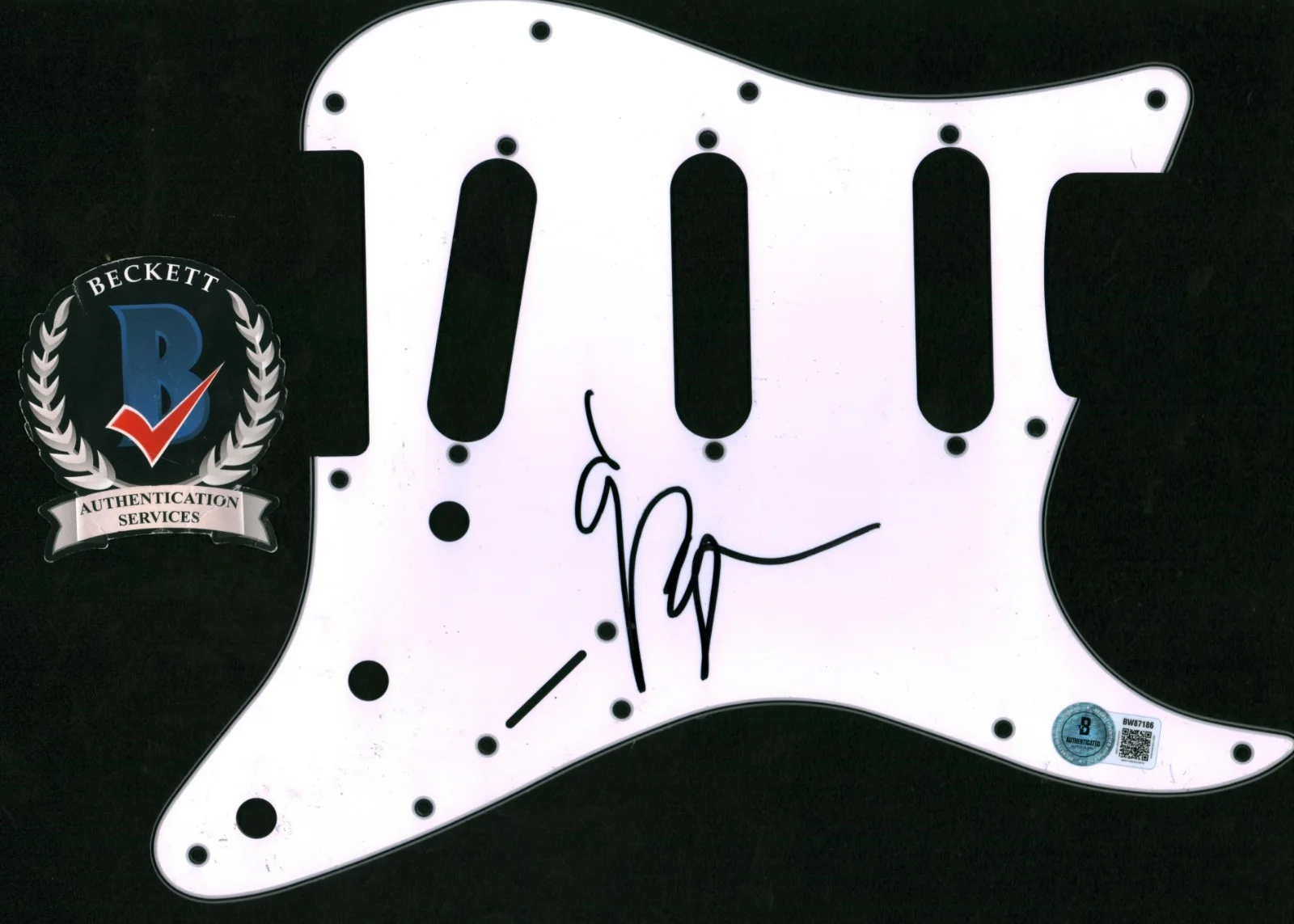 akira yamaoka — Akira Yamaoka Signed Silent Hill Legendary Composer Guitar Pickguard BAS COA