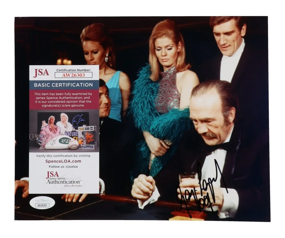 George Lazenby — George Lazenby Signed On Her Majesty's Secret Service Photo Inscribed “007” JSA, изображение 2