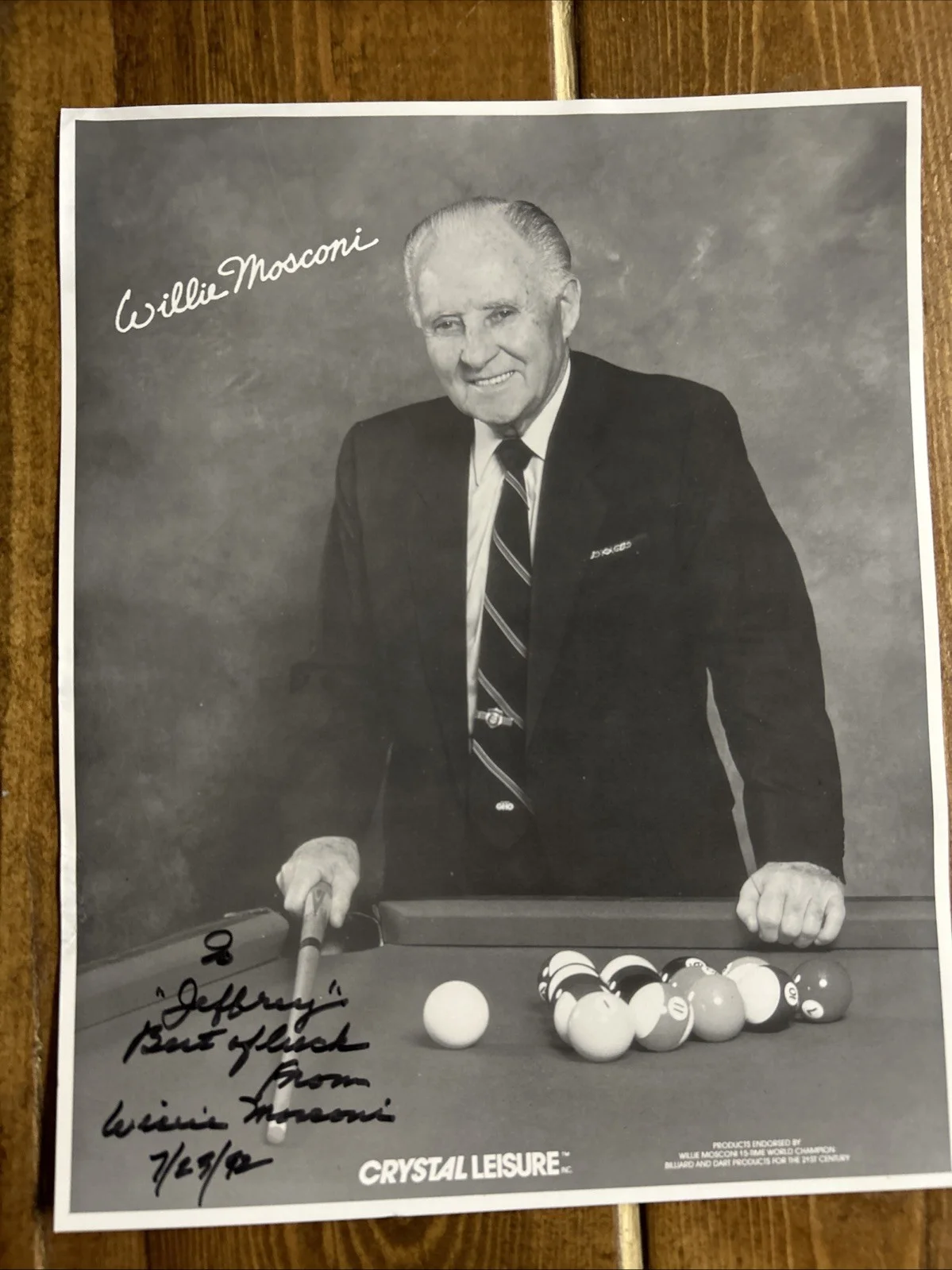 Autographed Photos Of Billiard, изображение 2