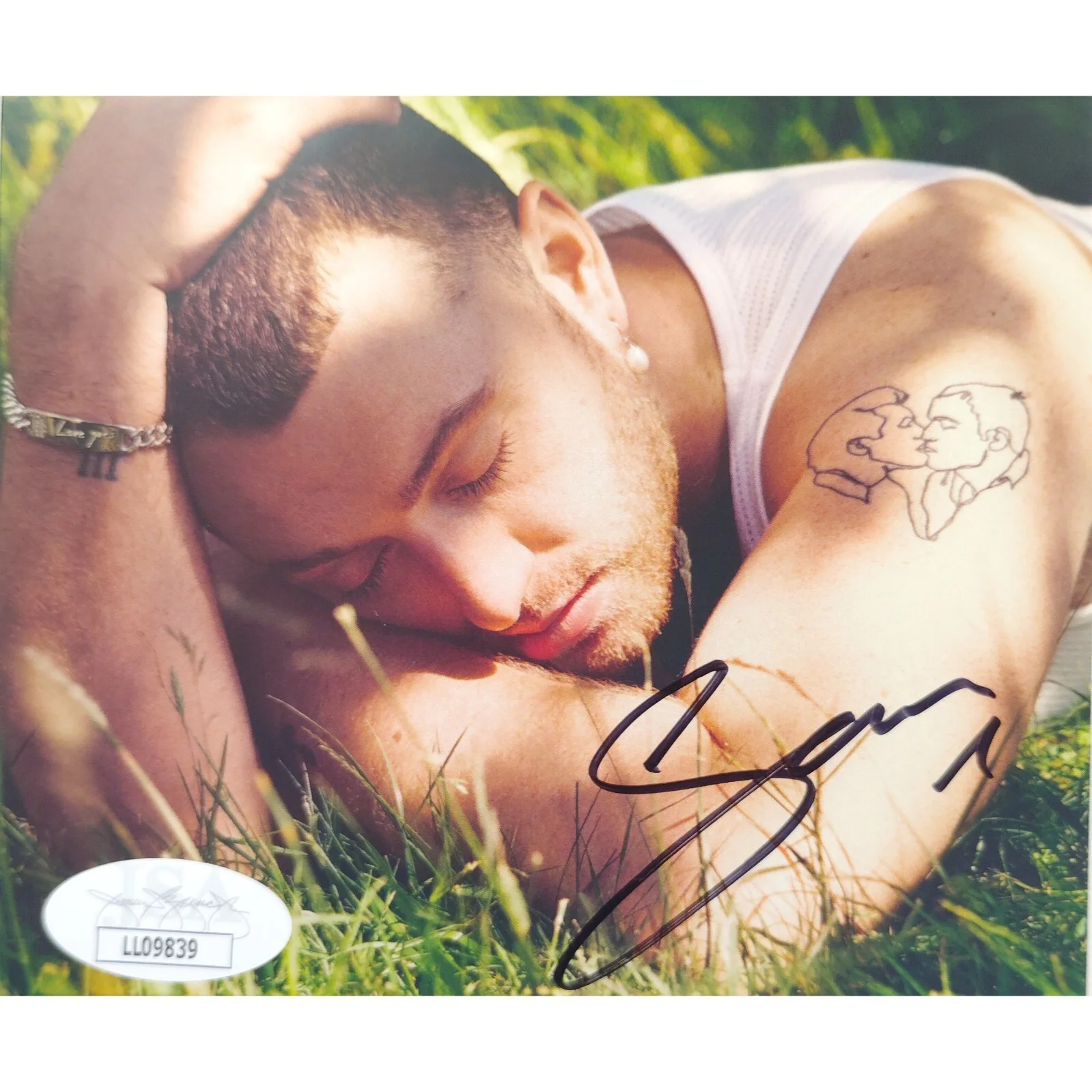 Sam Smith — Sam Smith Signed Love Goes Album CD Cover Booklet Framed Display JSA COA Music, изображение 4