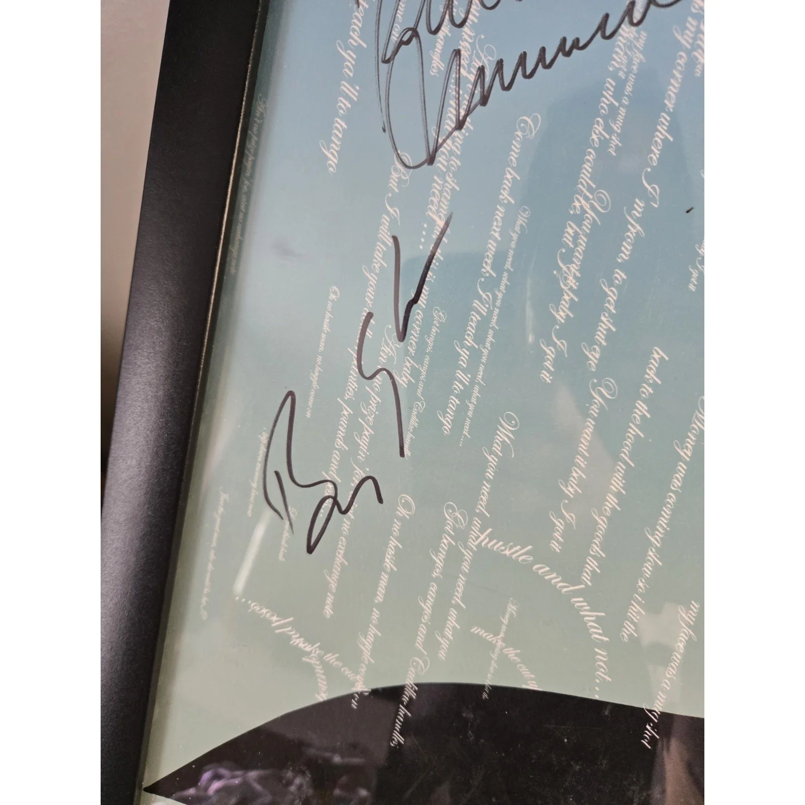 galactic Jazz band signed poster 5 member Signatures Robert Mercurio Jeff Raine, image 2