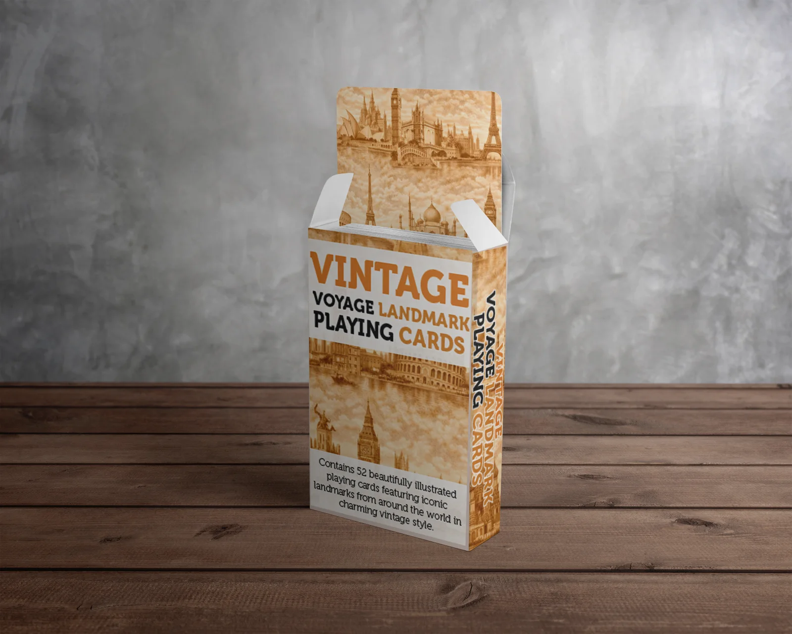 Vintage Landmark Playing Cards – Travel Illustrated Deck World Landmarks, image 3