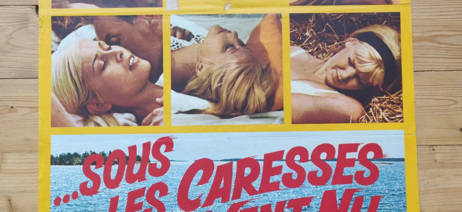 Original French Poster Avec Elles Sous les Careses du Vent Nu- Vintage 18+ Rare, изображение 3