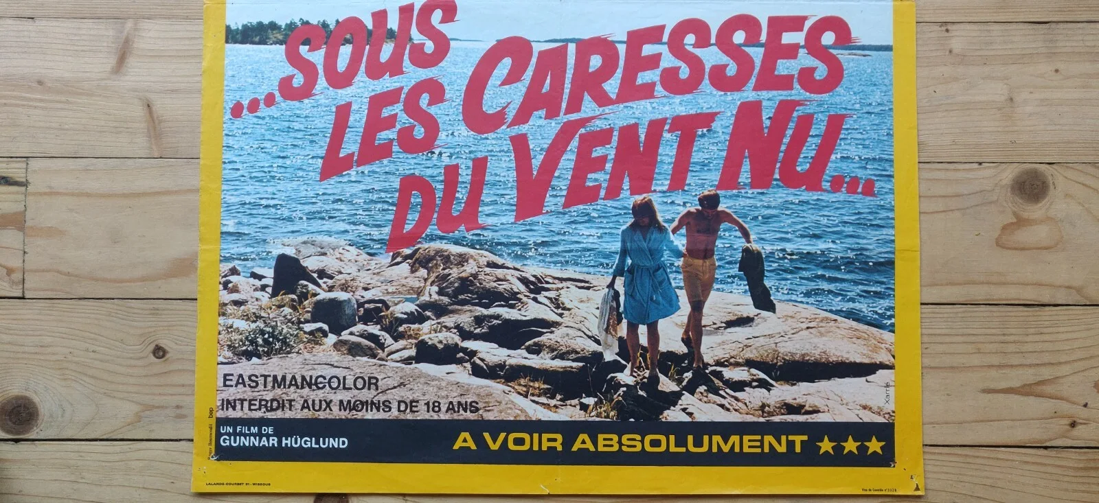 Original French Poster Avec Elles Sous les Careses du Vent Nu- Vintage 18+ Rare, изображение 4