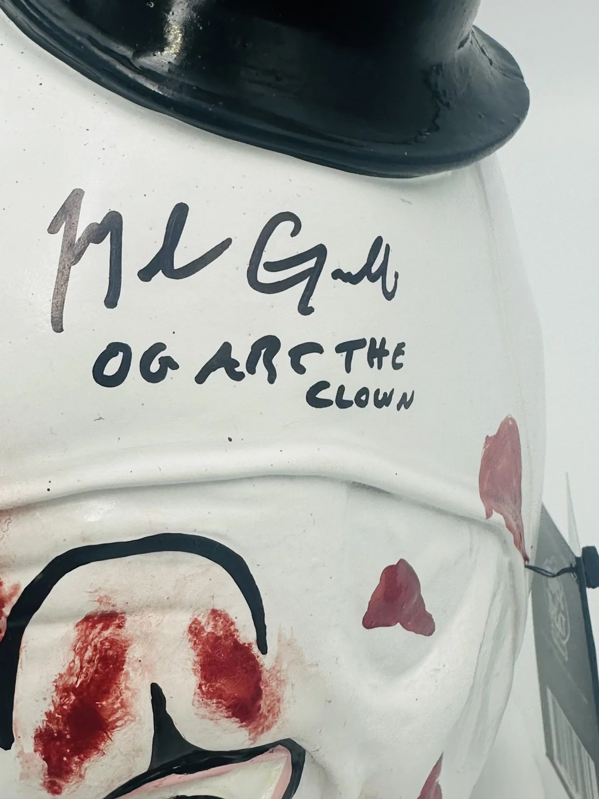 David Howard Thornton — David Howard Thornton Mike Giannelli Signed Art the Clown Mask Terrifier BAS 686, image 3