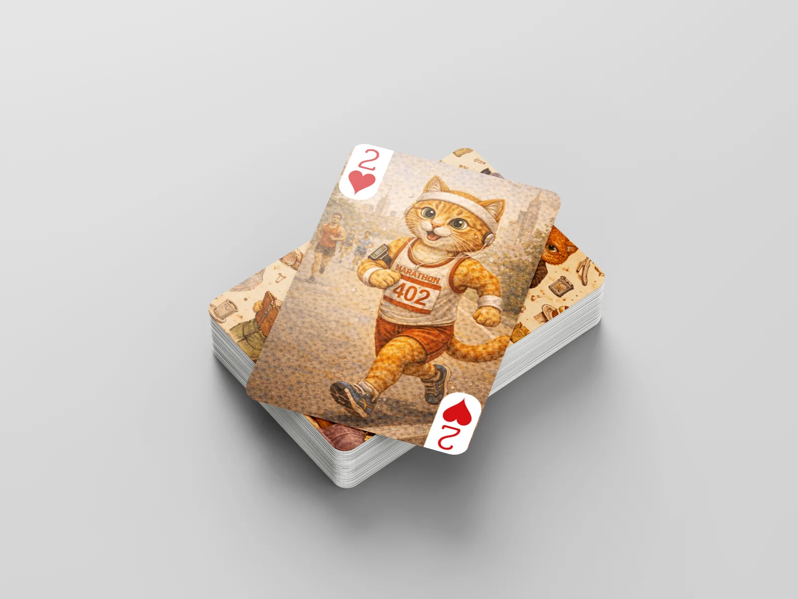 Whiskers At Work Playing Cards – Cute Cat Illustrated Deck Gift Game, image 2