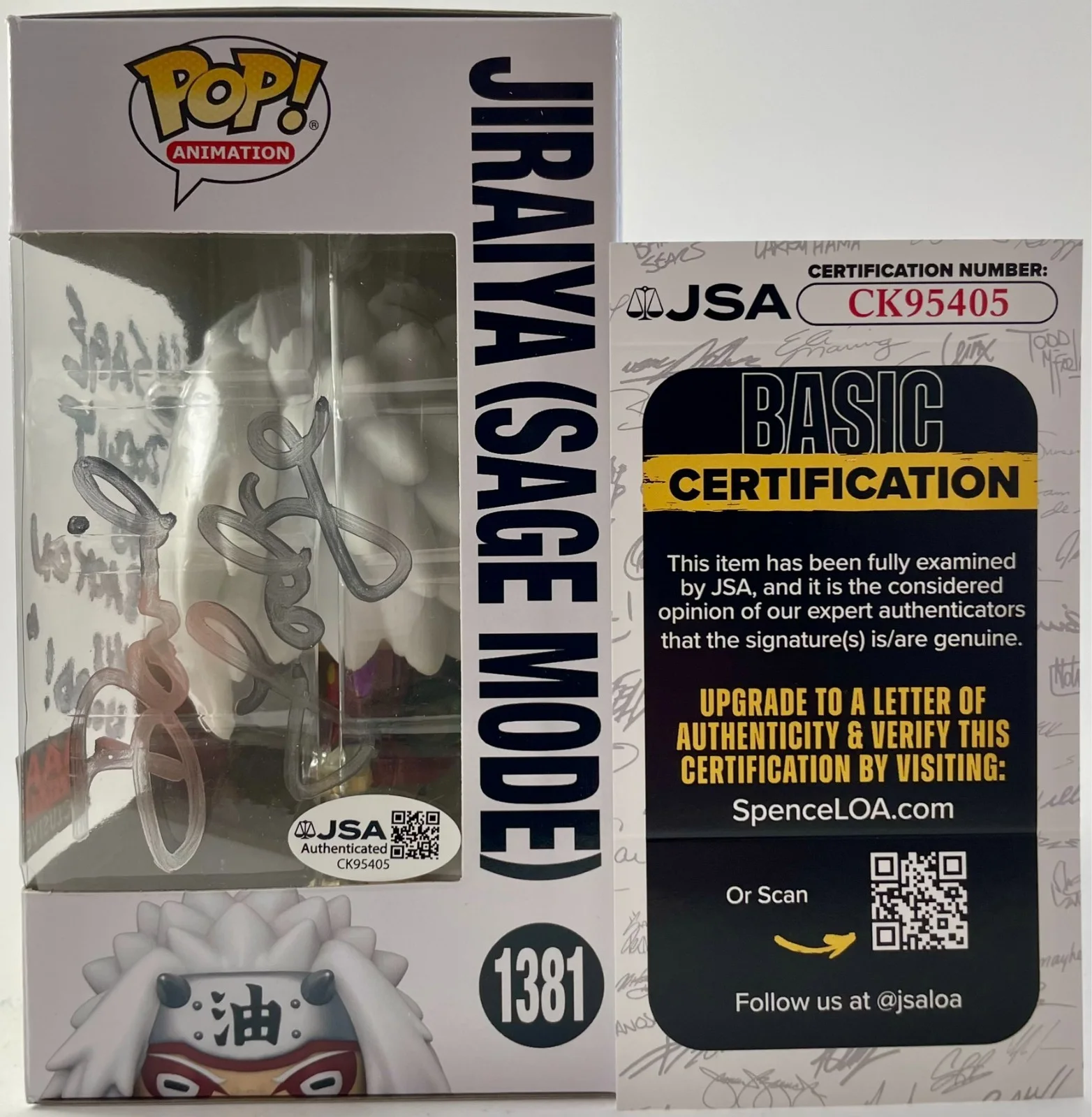 David Lodge — David Lodge Signed Naruto Shippuden Jiraiya Sage Mode AAA AE Funko POP! JSA COA, image 4