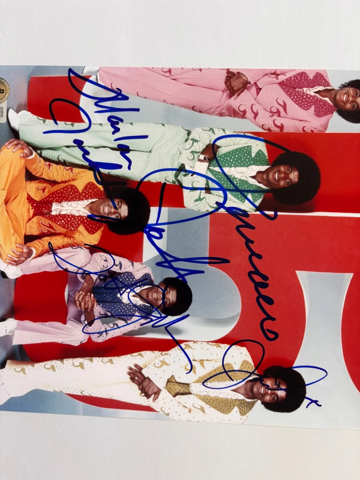 JACKSON 5 BAND SIGNED 8X10 PHOTO MICHAEL FAMILY JACKIE TITO JERMAINE MARLON BAS, изображение 3