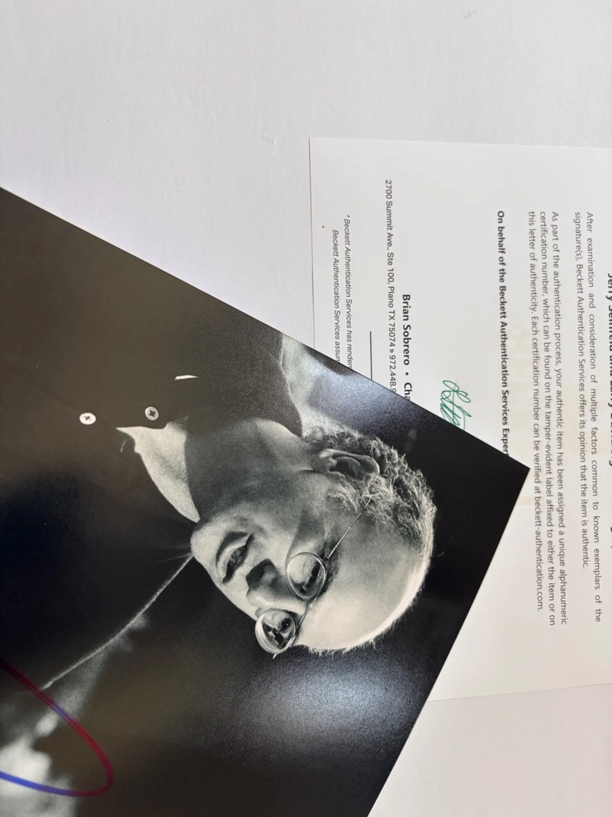 JERRY SEINFELD & LARRY DAVID DUAL SIGNED 11X14 TV SHOW PHOTO DIRECTOR BAS, image 4