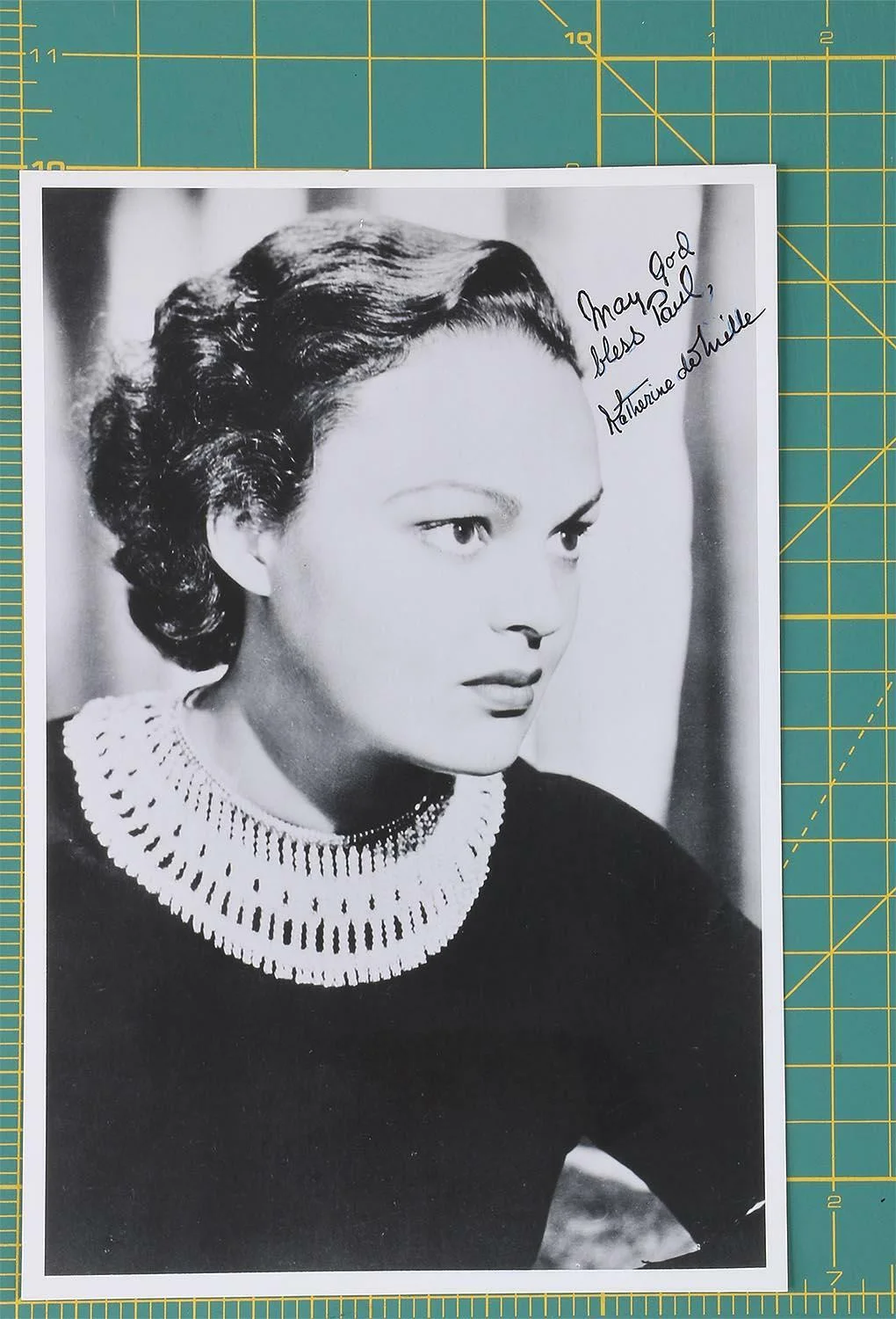 Katherine Demille — Katherine DeMille Autograph Signed Photo + Hand Written signed dated letter 5 x7, изображение 3