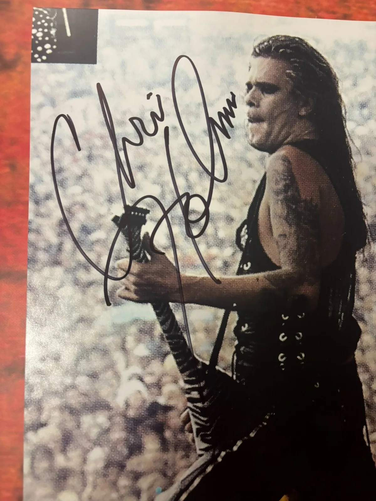 PSA W.A.S.P. Band Guitarist * CHRIS HOLMES * Signed 11x14 Photo COA, изображение 3