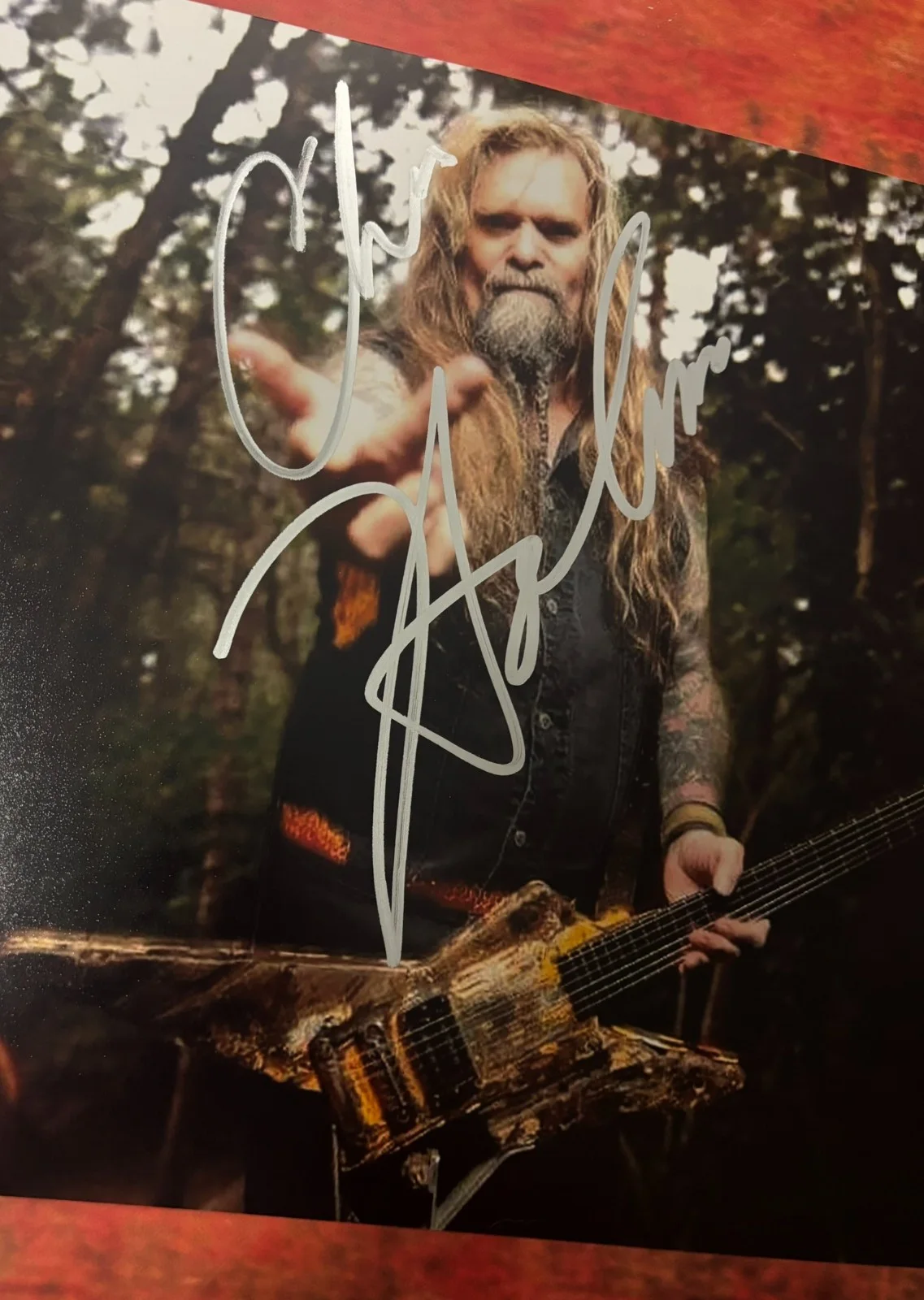 PSA W.A.S.P. Band Guitarist * CHRIS HOLMES * Signed 11x14 Photo COA, изображение 3