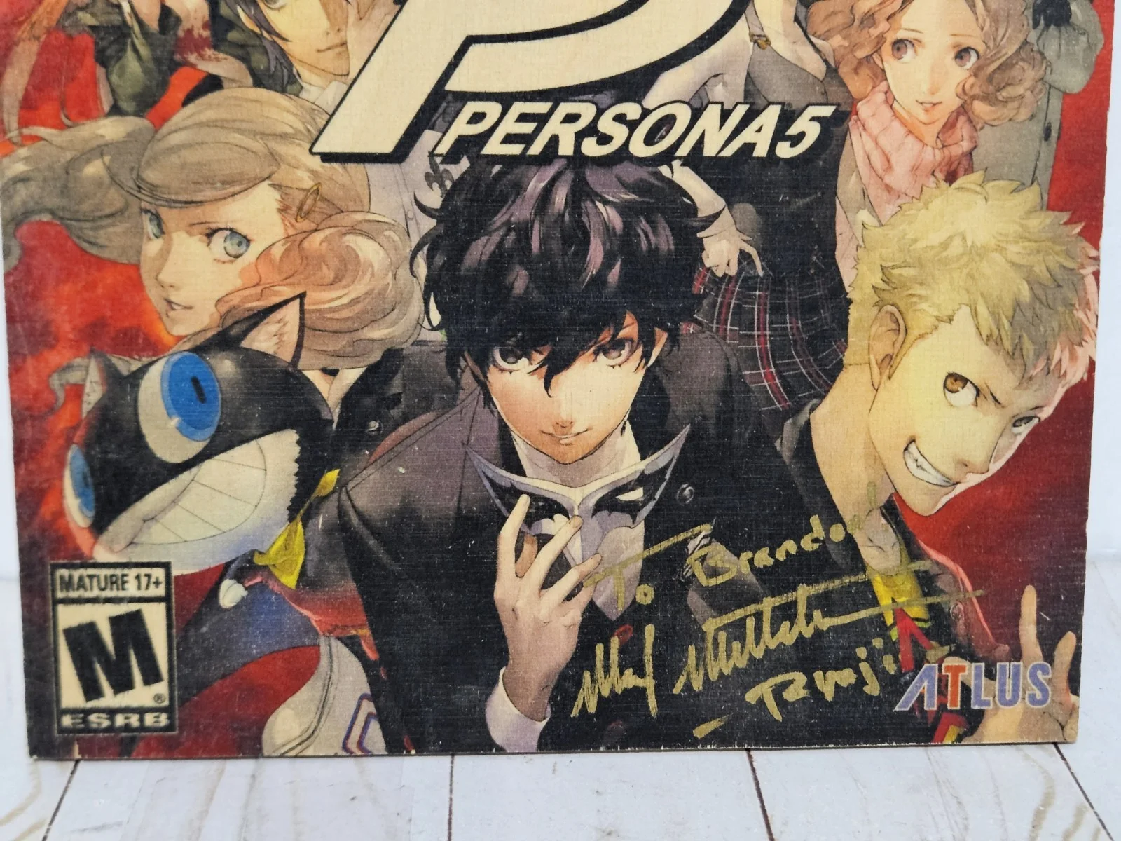 Max Mittelman - Ryuji Sakamoto — PS4 Persona 5 Signed Game Platform Wood Print Max Mittelman Ryuji Sakamoto READ, image 2