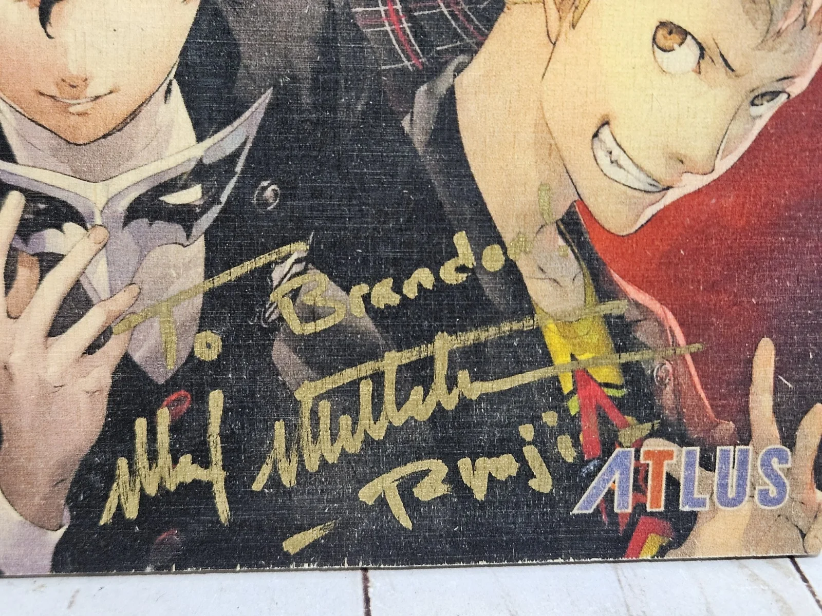 Max Mittelman - Ryuji Sakamoto — PS4 Persona 5 Signed Game Platform Wood Print Max Mittelman Ryuji Sakamoto READ, image 3