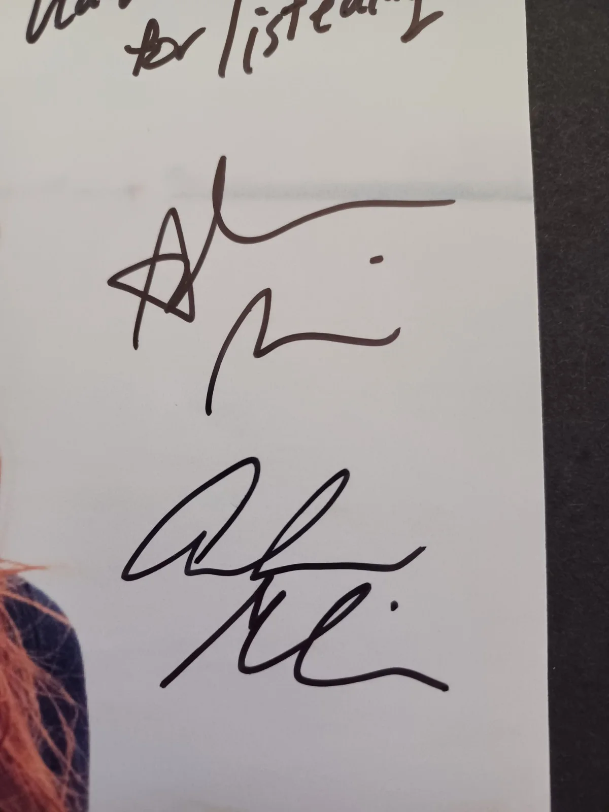 Adam & I Signed 8x10 Photo - Adam & Andrea Melia - Folk Duo, image 2