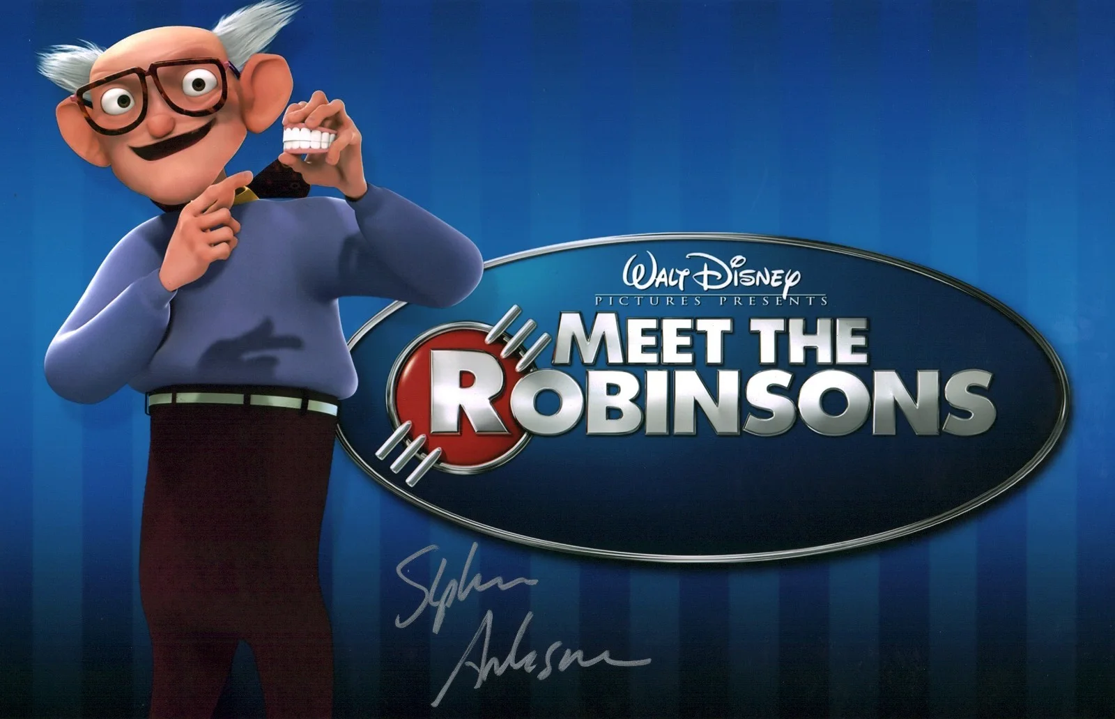 Stephen Anderson — Stephen Anderson Meet the Robinsons 11x17 Signed Photo Poster JSA Certified Auto