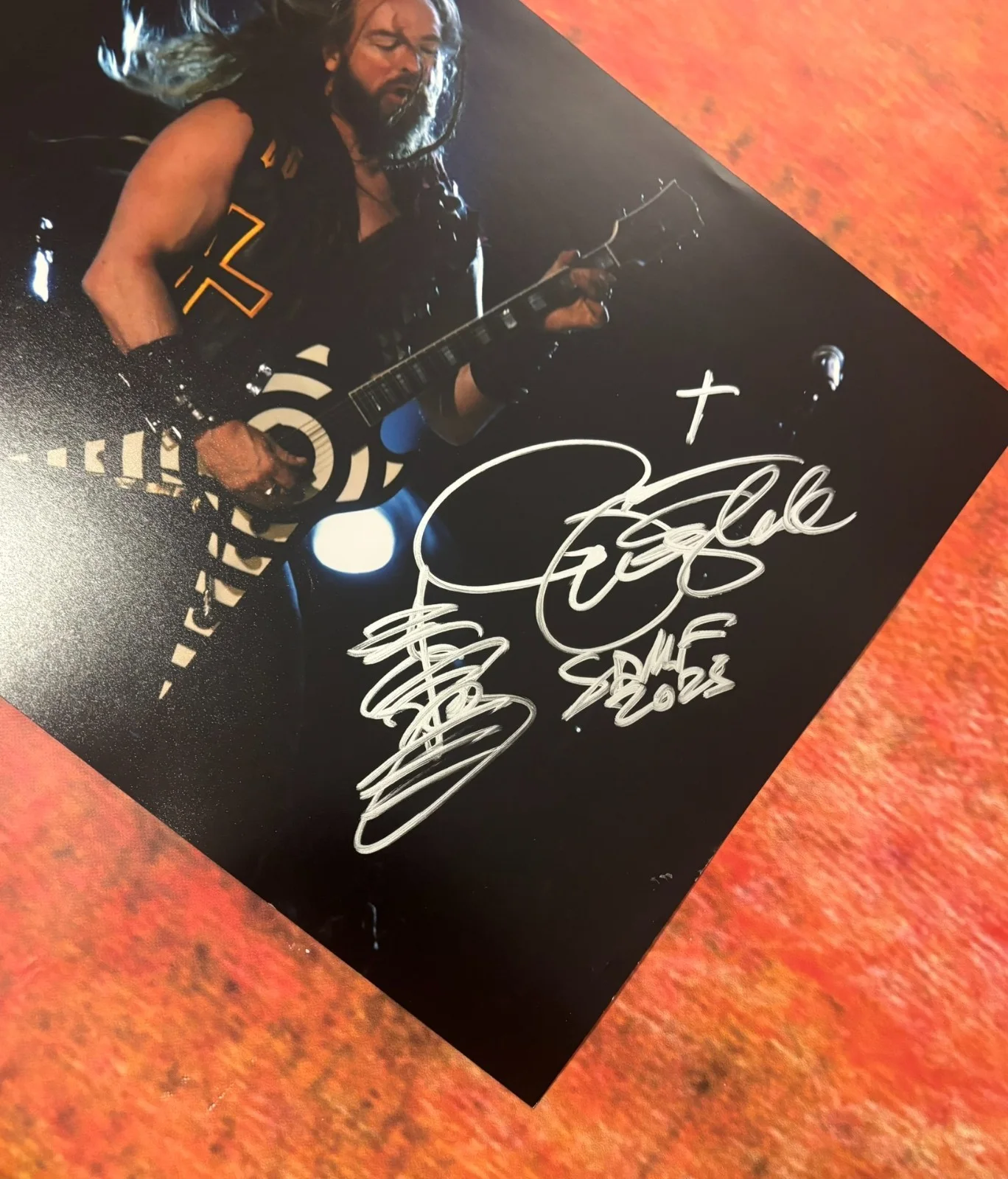 PSA Black Label Society * ZAKK WYLDE * Signed 11x14 Photo COA, изображение 3