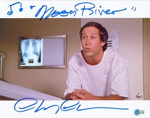 Chevy Chase — Chevy Chase Fletch "Moon River" Authentic Signed 11x14 Photo BAS Wit #1W377548, изображение 2
