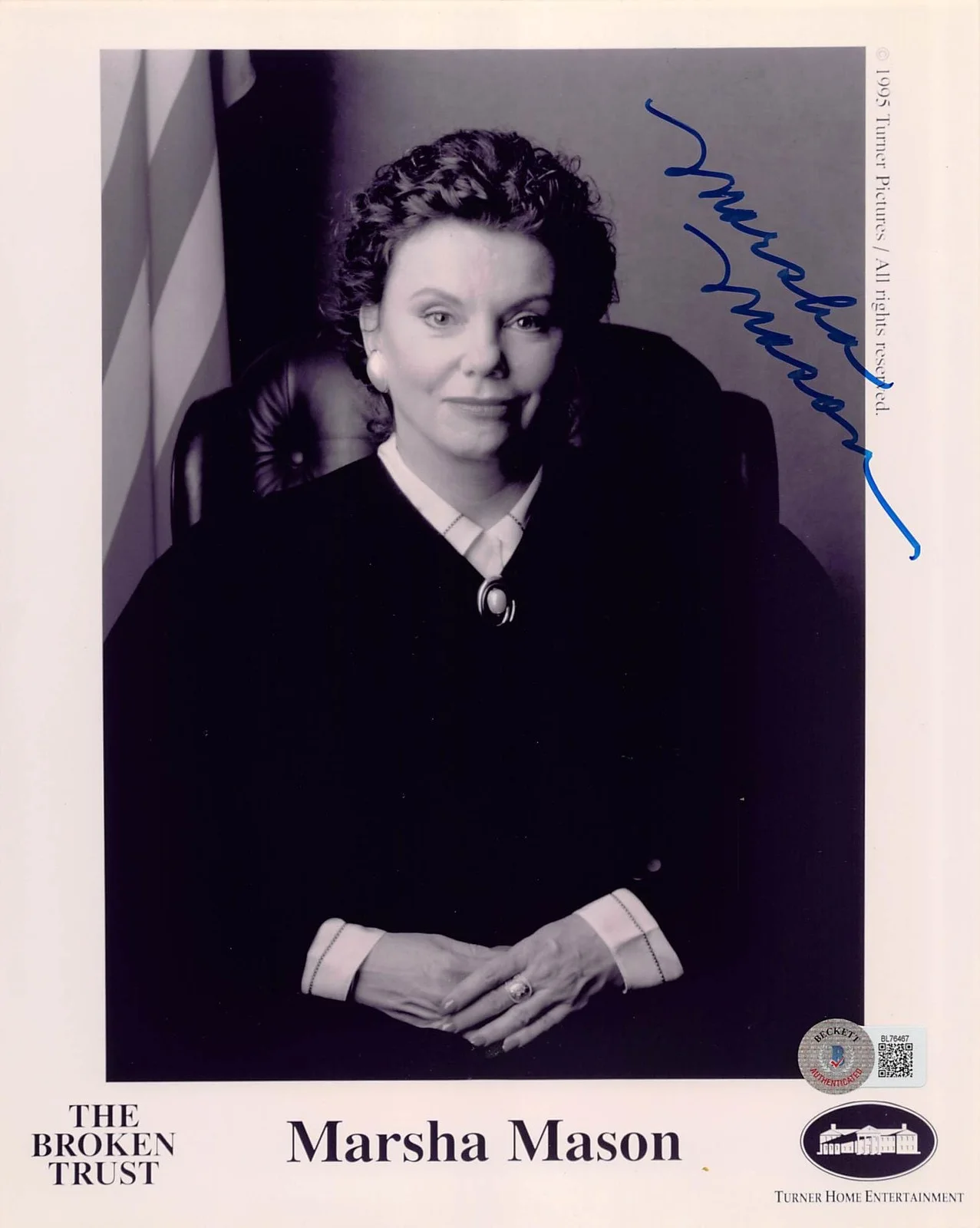 Marsha Mason — Marsha Mason Broken Trust Authentic Signed 8x10 Photo Autographed BAS #BL76467, image 3