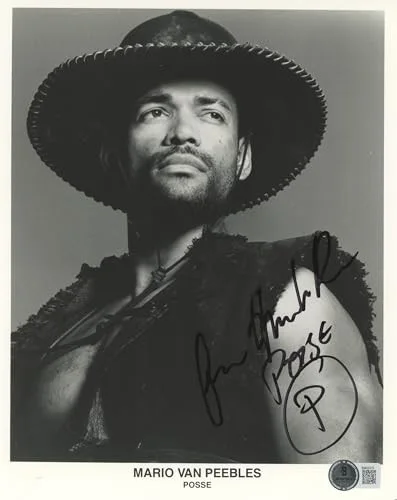 Mario Van Peebles — Mario Van Peebles Posse "Posse" Authentic Signed 8x10 Photo BAS #BM03315, изображение 2