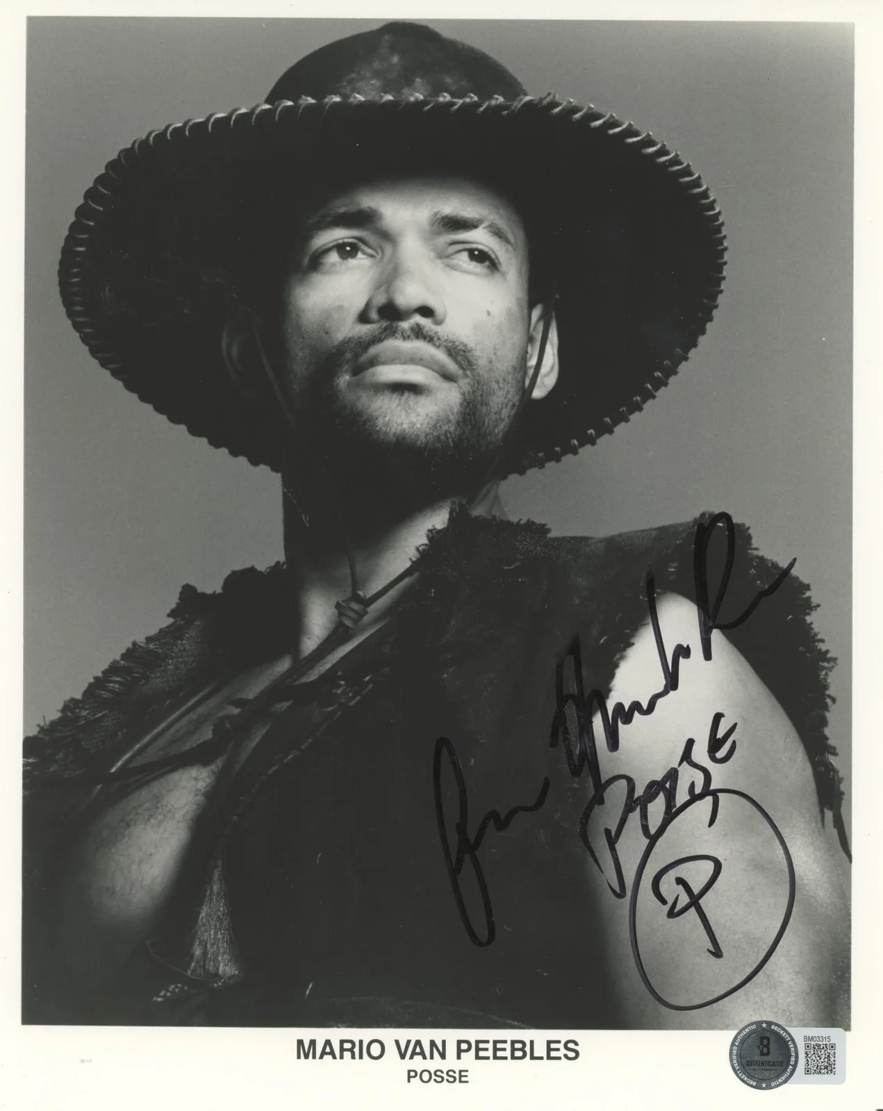 Mario Van Peebles — Mario Van Peebles Posse "Posse" Authentic Signed 8x10 Photo BAS #BM03315, изображение 3