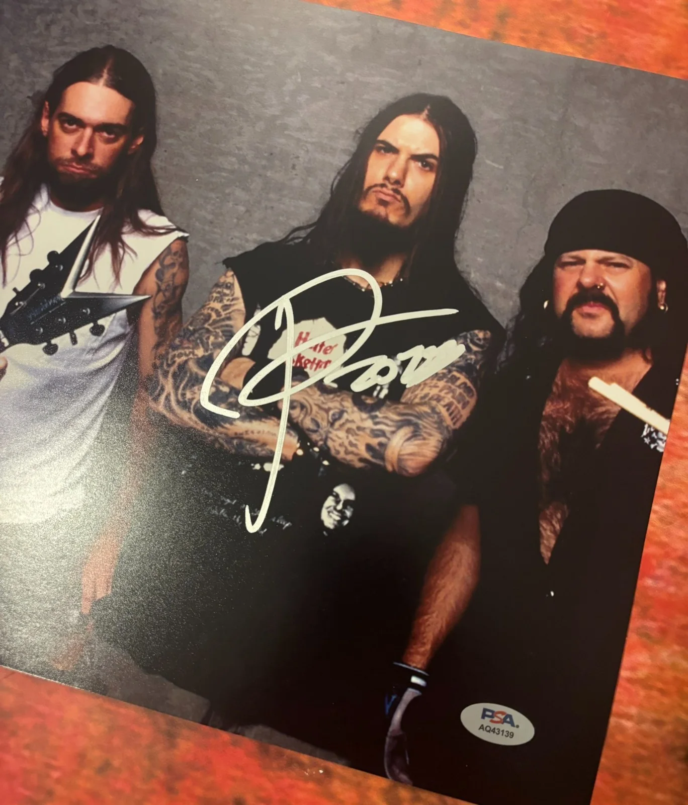PSA Pantera Lead Singer * PHIL ANSELMO * Signed 11x14 Photo PROOF COA, изображение 3