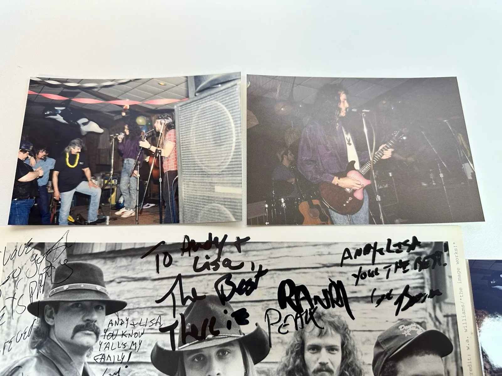 Dallas Moore “Poison Whiskey” Band Autographed Print & Original Concert Photos, изображение 3