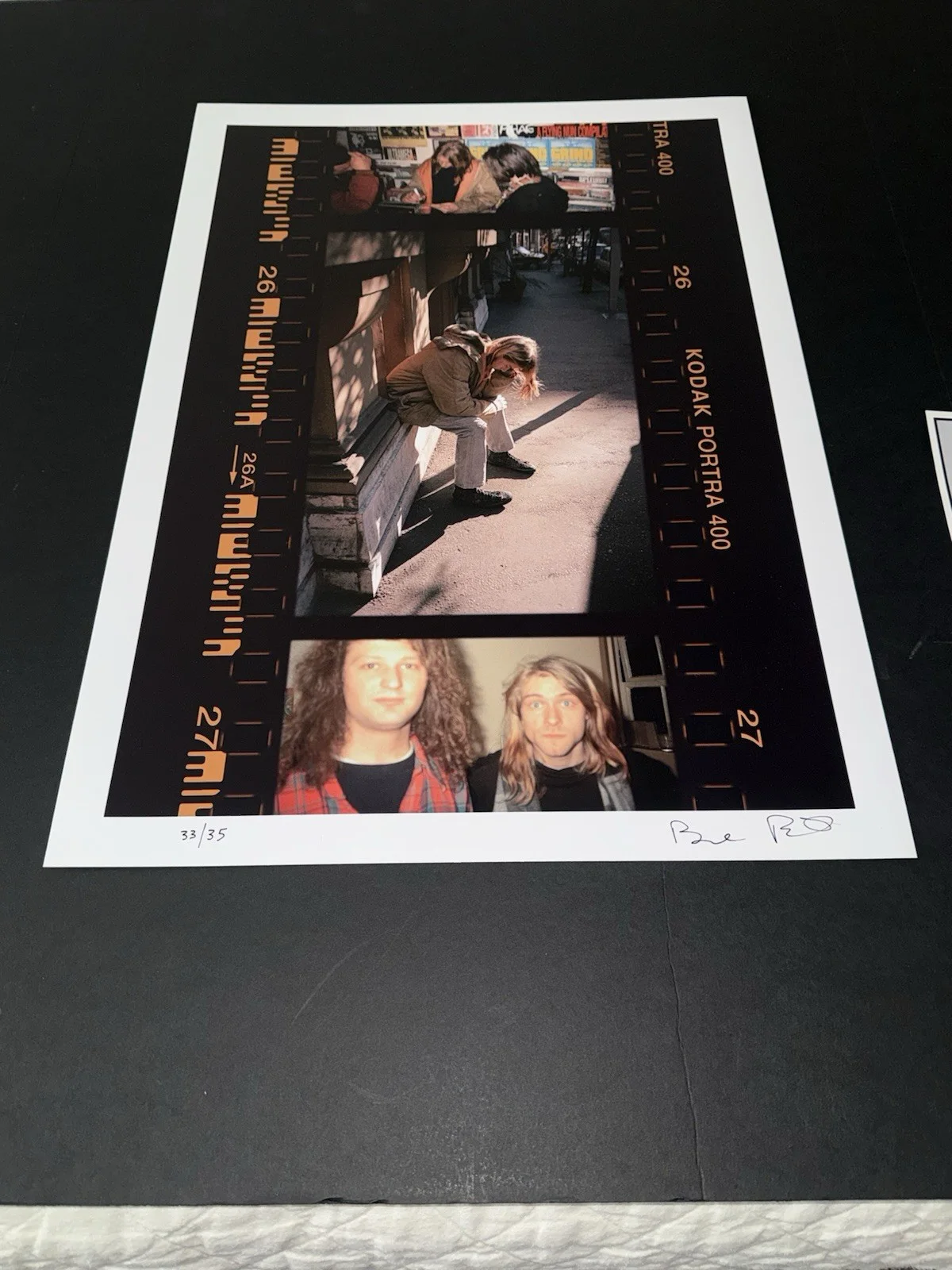 Experiencing NIRVANA Bruce Pavitt S/N Sub Pop Kurt Cobain Fine Print Large #/35, image 2