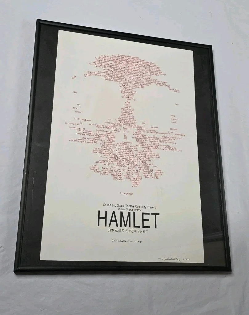 Joshua Mikel — Joshua Mikel Hamlet Poster 1/40 2011 Hand Signed 20"x16" William shakespeare, изображение 5