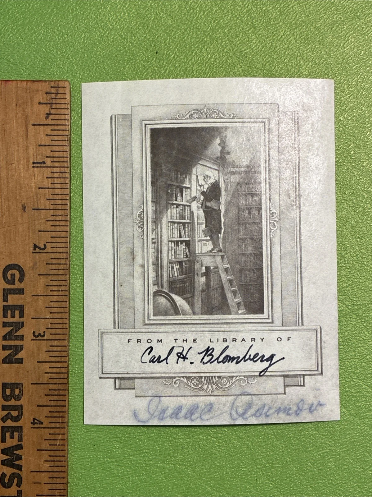 Issac Asimov — Isaac Asimov Foundation I Robot Author Bookplate Signed Autograph JSA COA 7B7, image 5