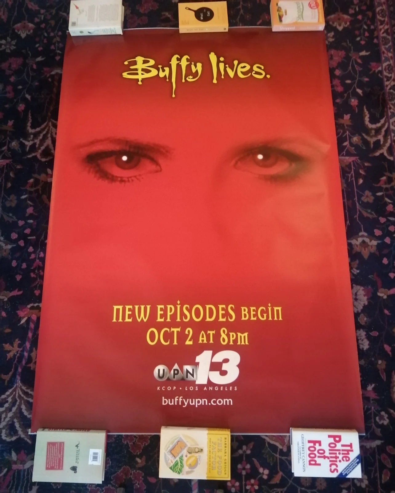 ULTRA RARE Original Vintage Buffy The Vampire Slayer S6 LA Bus Stop Poster 2001, изображение 4