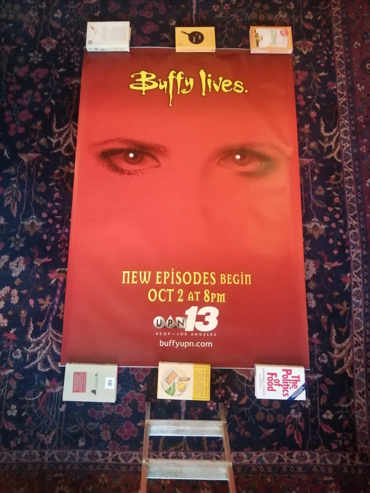 ULTRA RARE Original Vintage Buffy The Vampire Slayer S6 LA Bus Stop Poster 2001, изображение 5