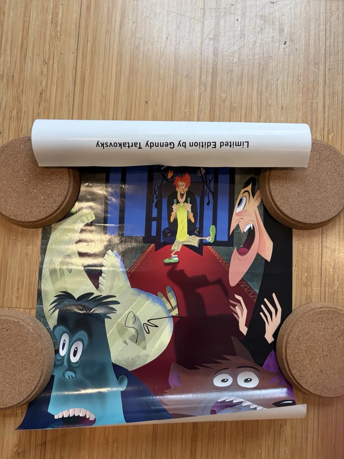 Hotel Transylvania Genndy Tartakovsky HAND SIGNED AUTOGRAPHED Poster 2012 11x17, image 4