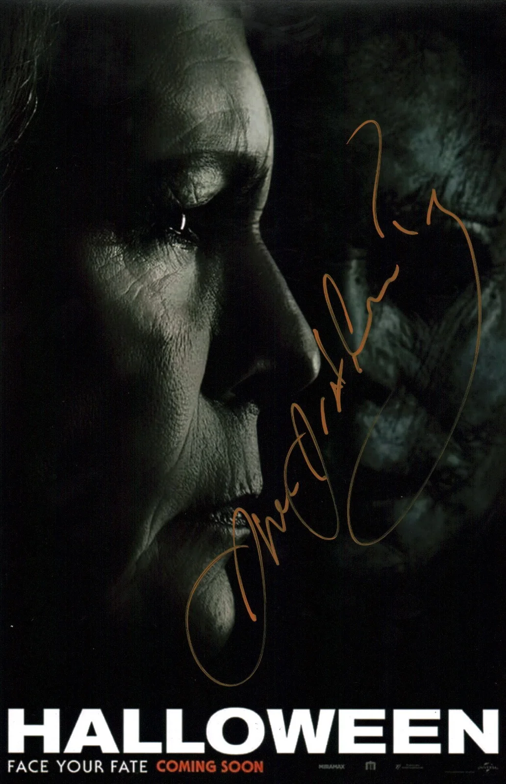 James Jude Courtney — James Jude Courtney Halloween 11x17 Signed Photo Poster JSA Certified Autograph