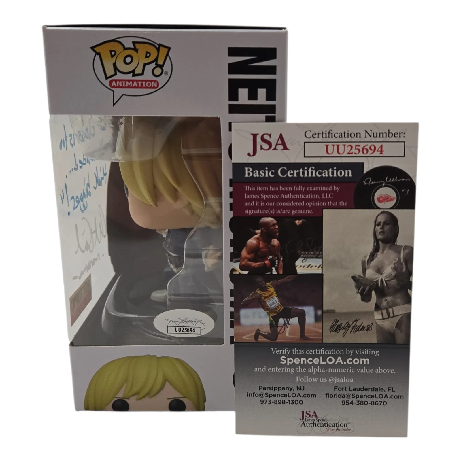 Austin Tindle — Austin Tindle Signed Funko Pop My Hero Academia Neito Monoma Autograph JSA COA 4, image 2