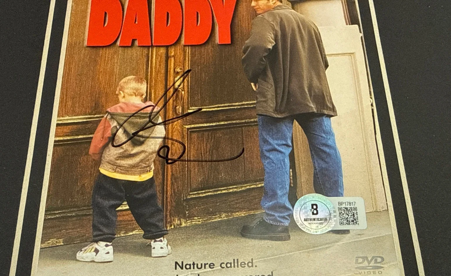 Adam Sandler Big Daddy Autographed DVD W 8x10 Photo Framed Beckett Bas Authentic, изображение 3