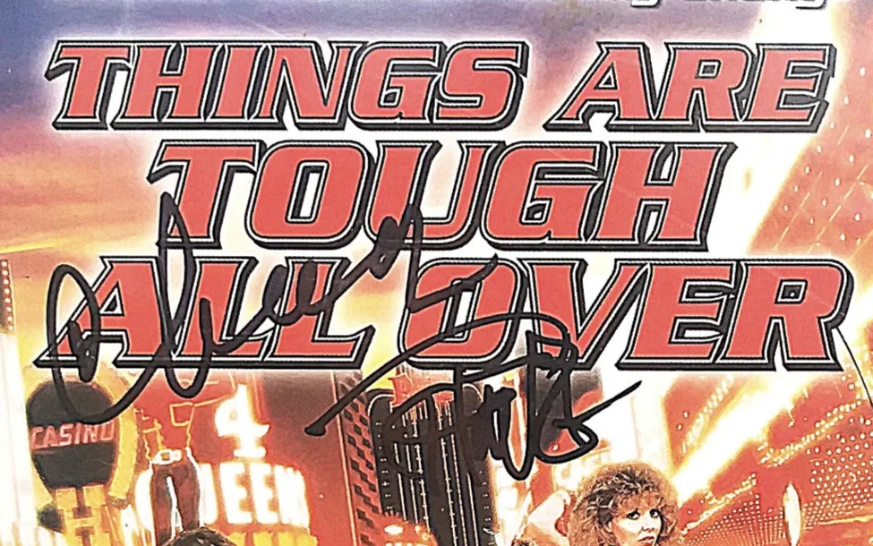 Cheech, Chong — Cheech Marin Tommy Chong Signed Things Are Tough All Over DVD Beckett BAS COA, изображение 2