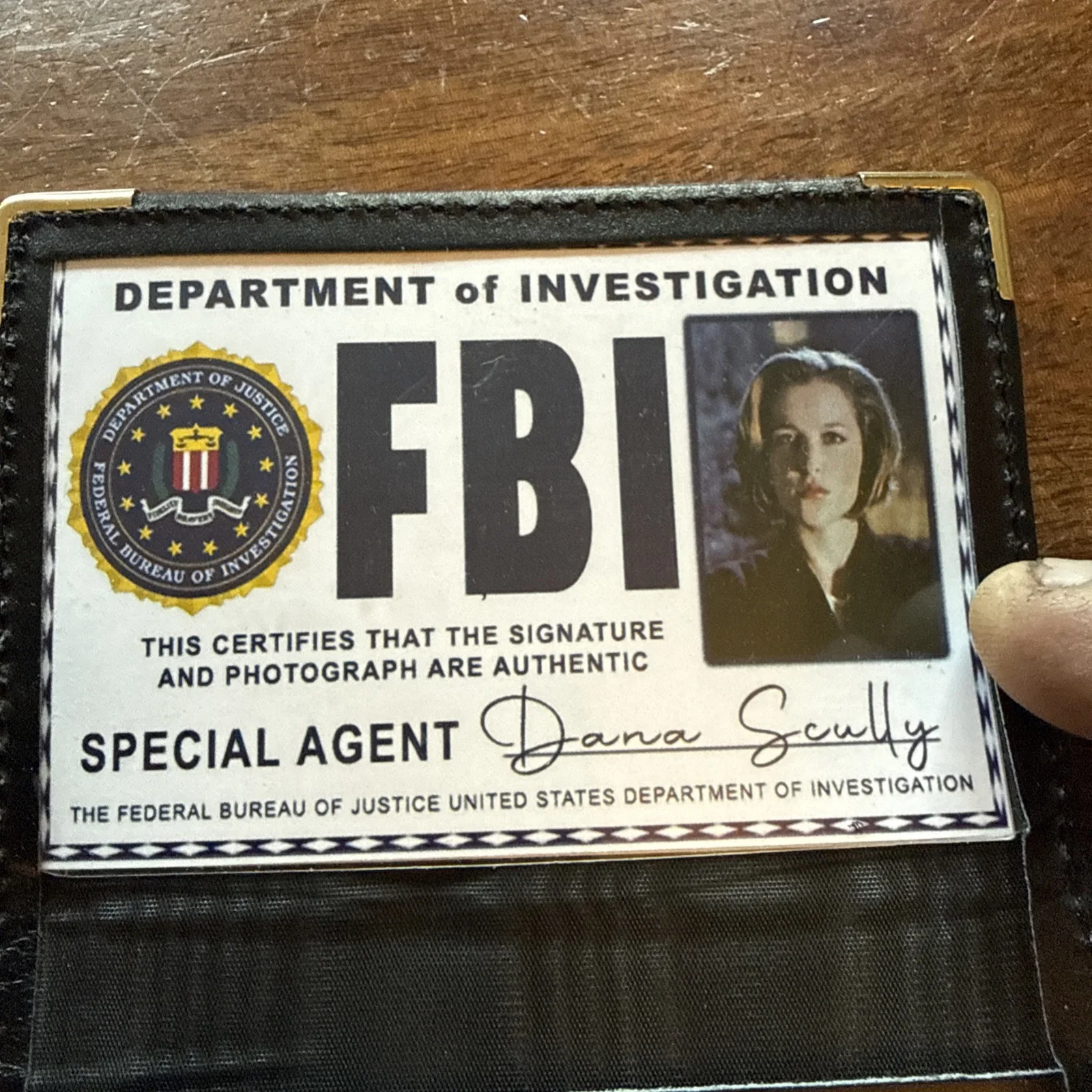 Leather I’d Film Prop FBI, image 2