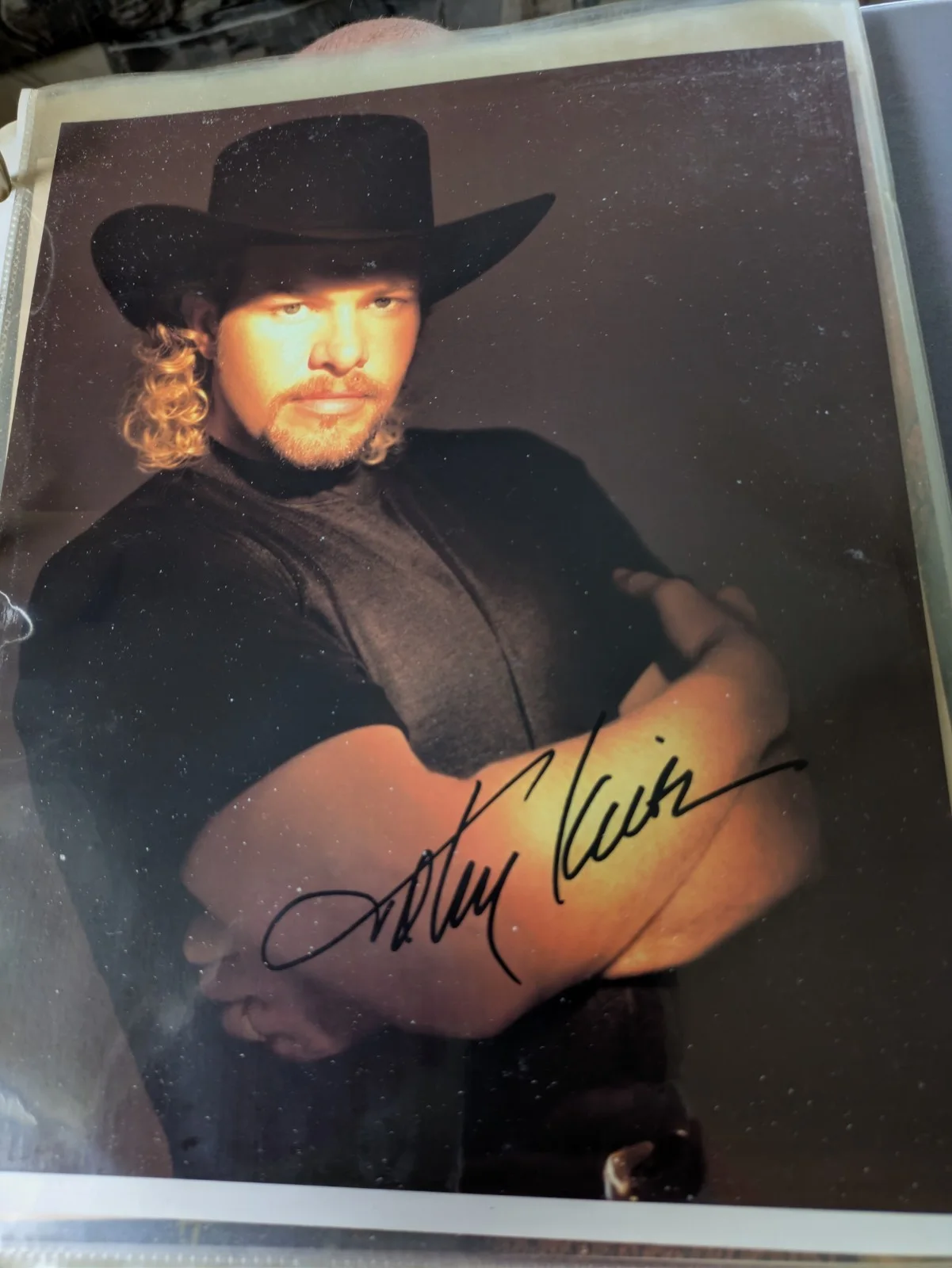 Toby Keith Autographed Signed Photo 8x10 International Fan Club Picture 2001 Lot, изображение 4